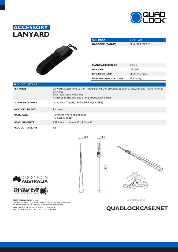 Quad Lock® Lanyard