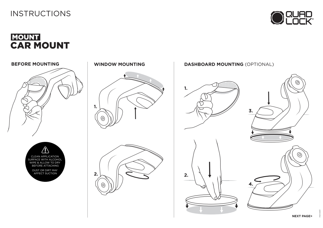 Car - Suction Windscreen/Dash Mount