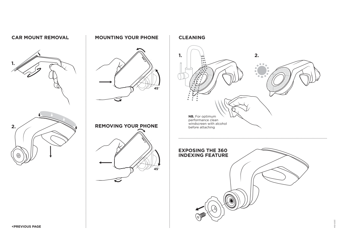 Car - Suction Windscreen/Dash Mount