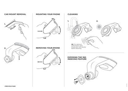 Car - Suction Windscreen/Dash Mount