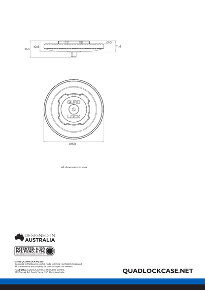 Quad Lock® MAG Standard Head