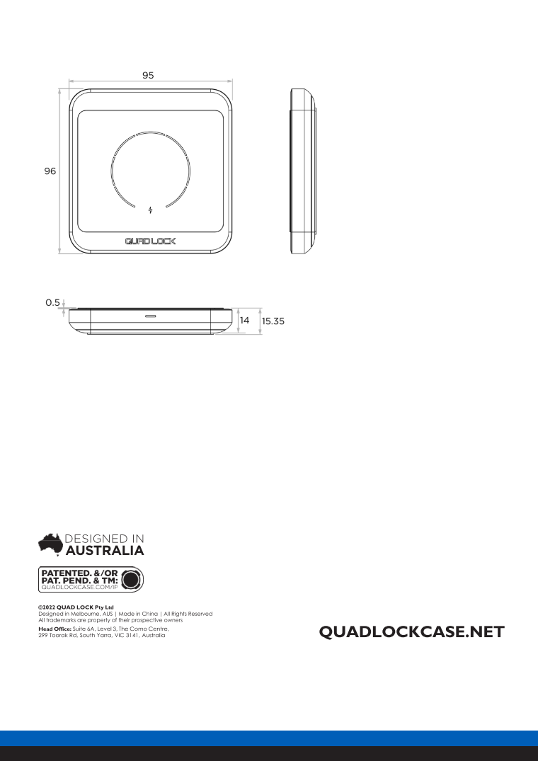 Quad Lock® Wireless Charging Pad