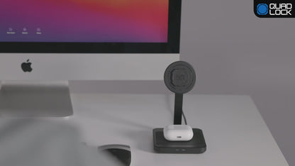 Quad Lock® Dual Desktop Wireless Charger